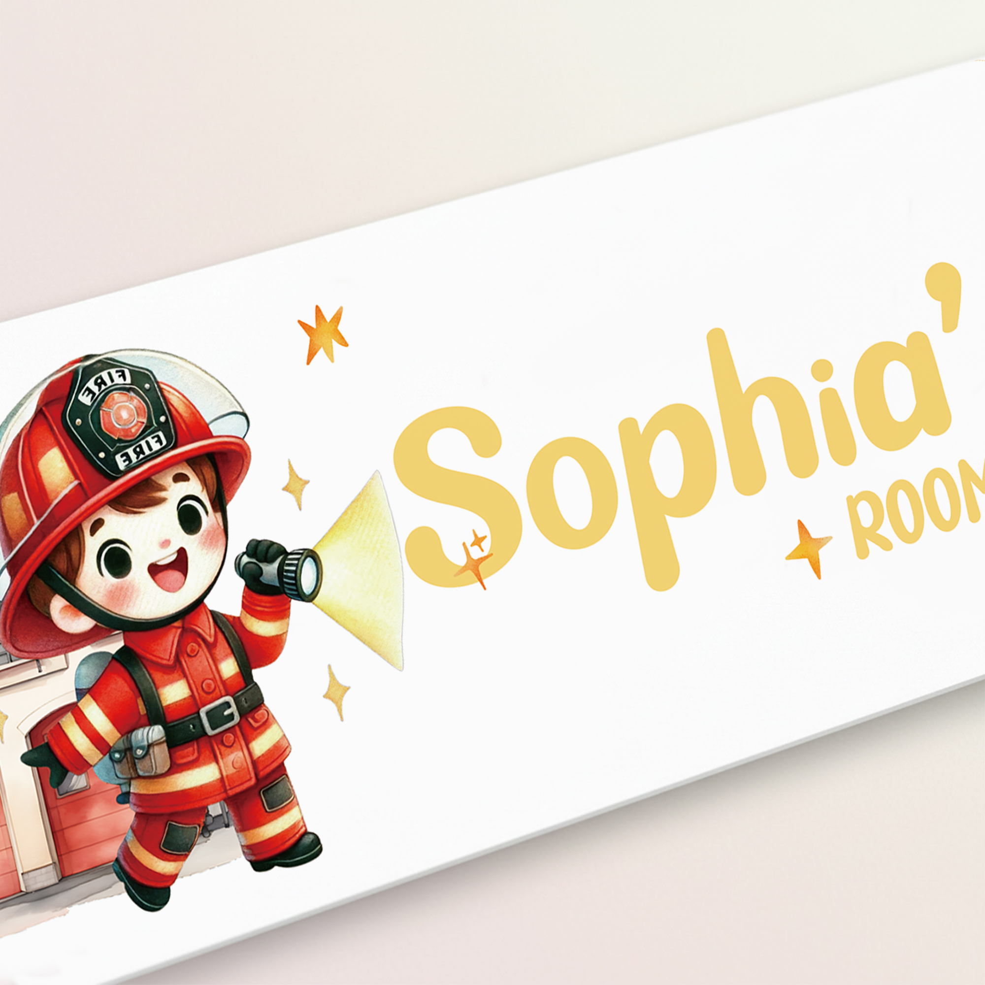 1pc Custom Firefighters Name/T - Baby Nursery Sign recensione e prezzo