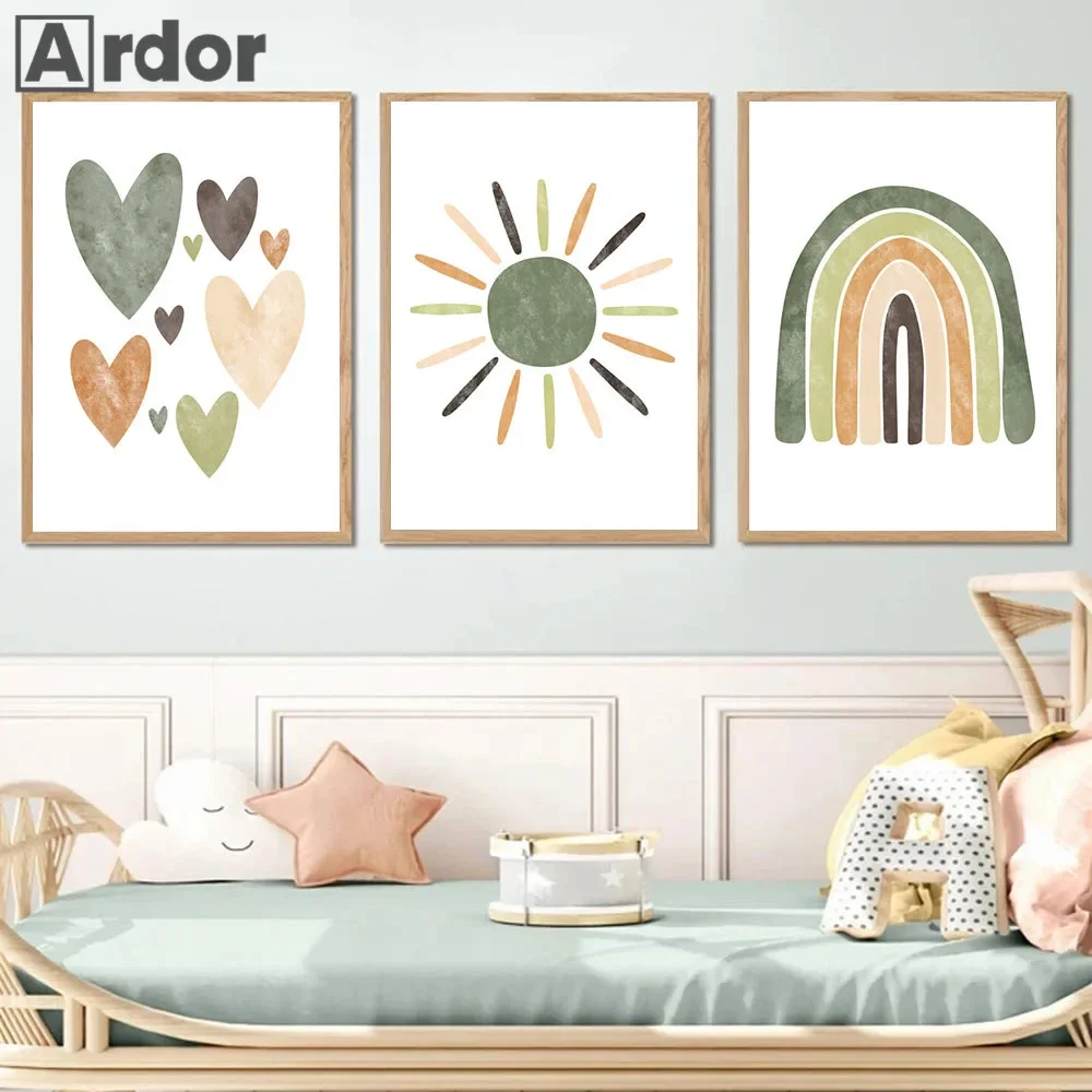 Star Cloud Moon Posters And Pr - Baby Nursery Green recensione e prezzo