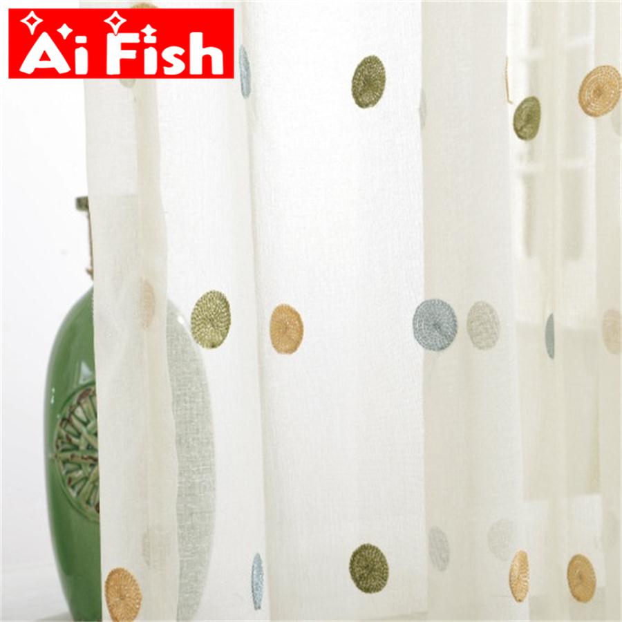 Colorful Circle Embroidery She - Baby Nursery Curtains recensione e prezzo