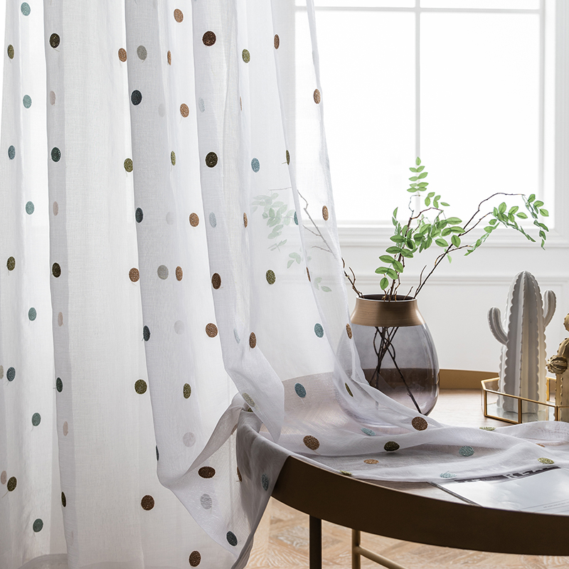 Colorful Circle Embroidery She - Baby Nursery Curtains recensione e prezzo