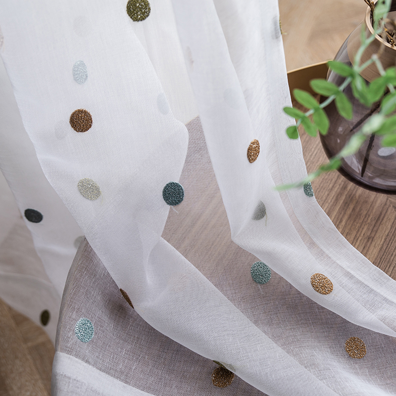 Colorful Circle Embroidery She - Baby Nursery Curtains recensione e prezzo
