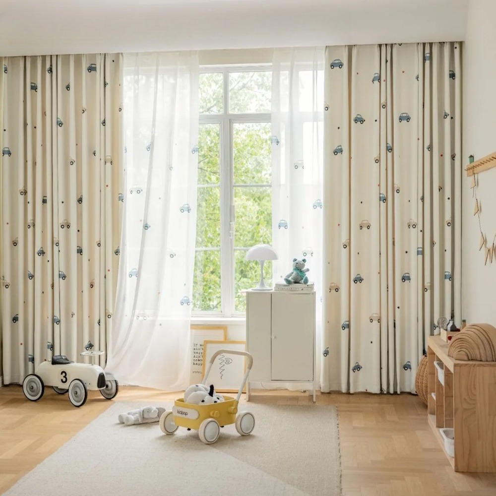 Modern Children's Room Cartoon - Baby Nursery Curtains recensione e prezzo