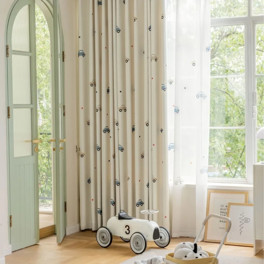 Modern Children's Room Cartoon - Baby Nursery Curtains recensione e prezzo