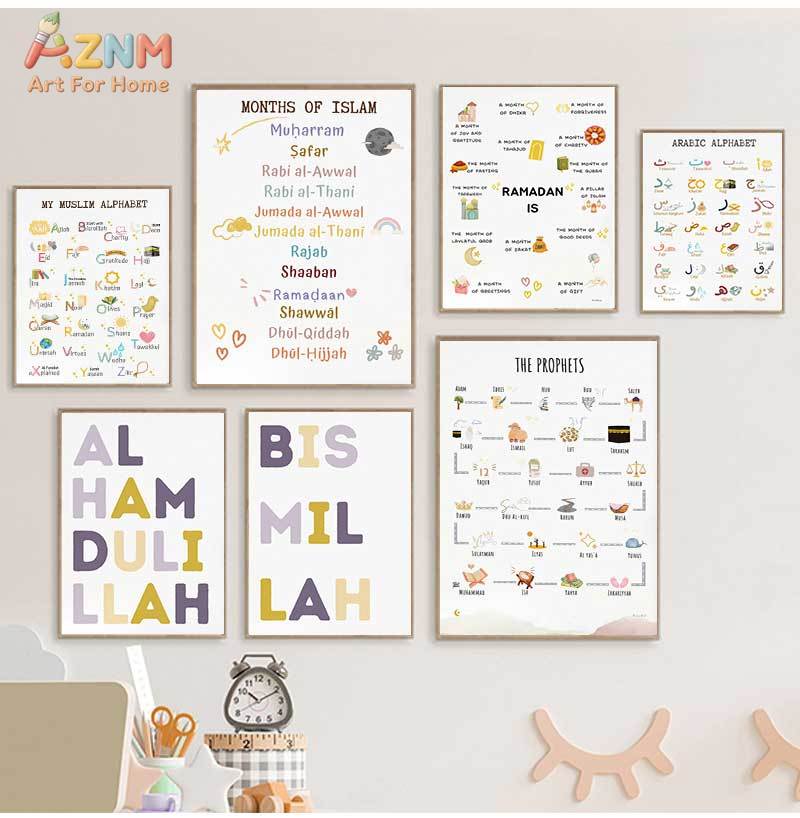 Islam Muslim Prophets Arabic A - Baby Nursery Posters recensione e prezzo