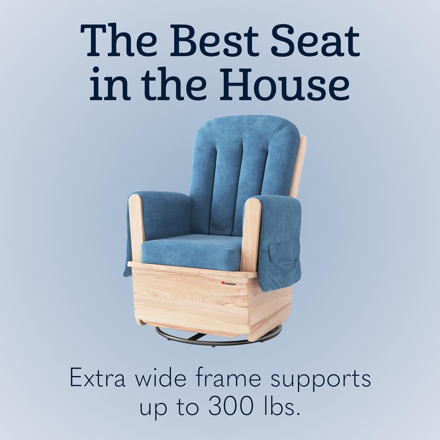 Glider Rocker with Steel Swive - Baby Nursery Glider Chair recensione e prezzo