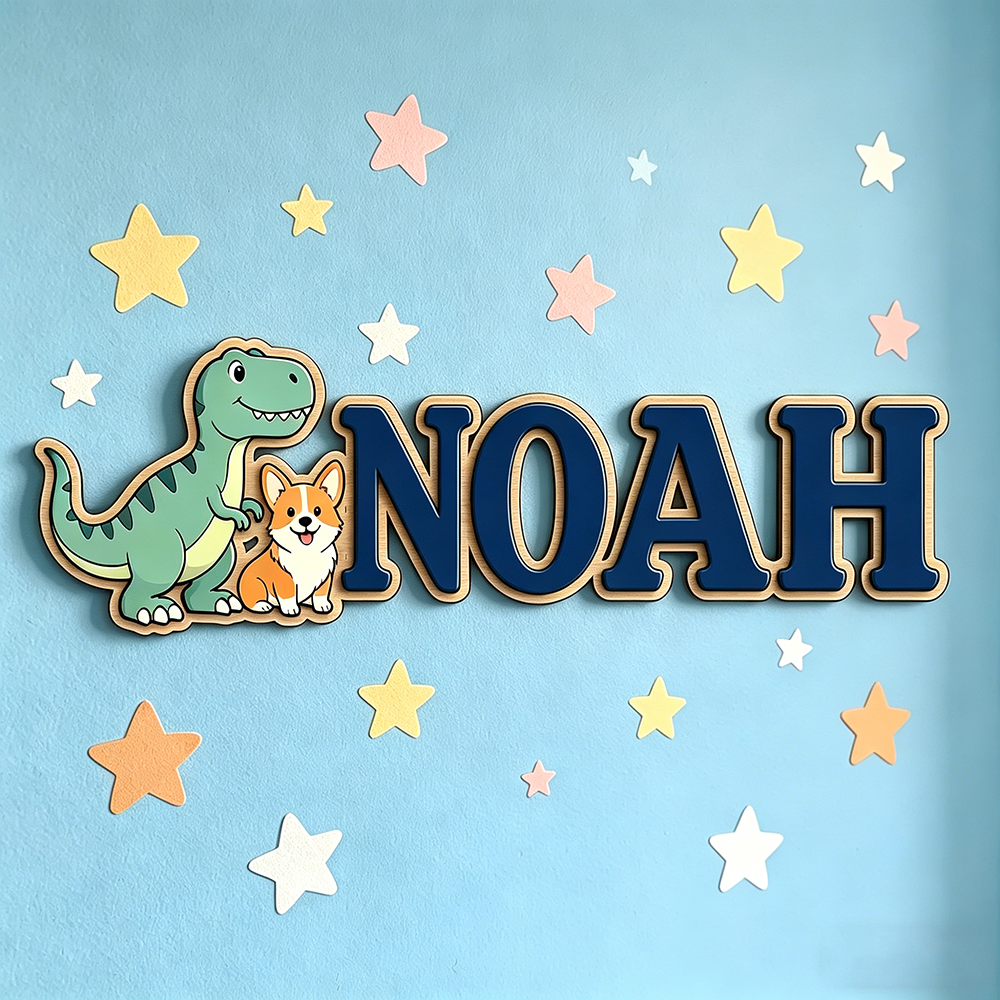 Personalized Green Dinosaur &  - Baby Nursery Green recensione e prezzo