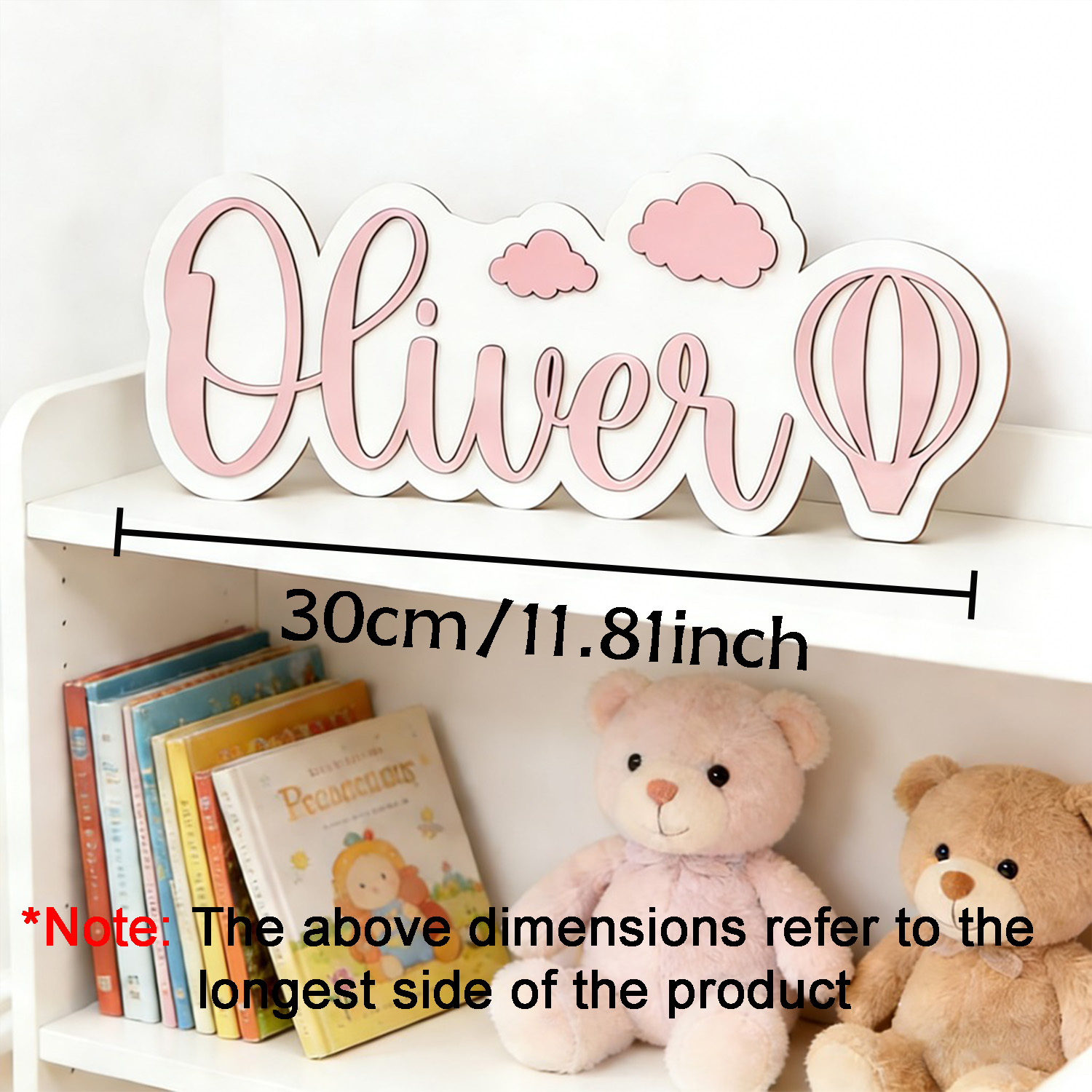 Personalized Hot Air Balloon & - Baby Nursery Sign recensione e prezzo