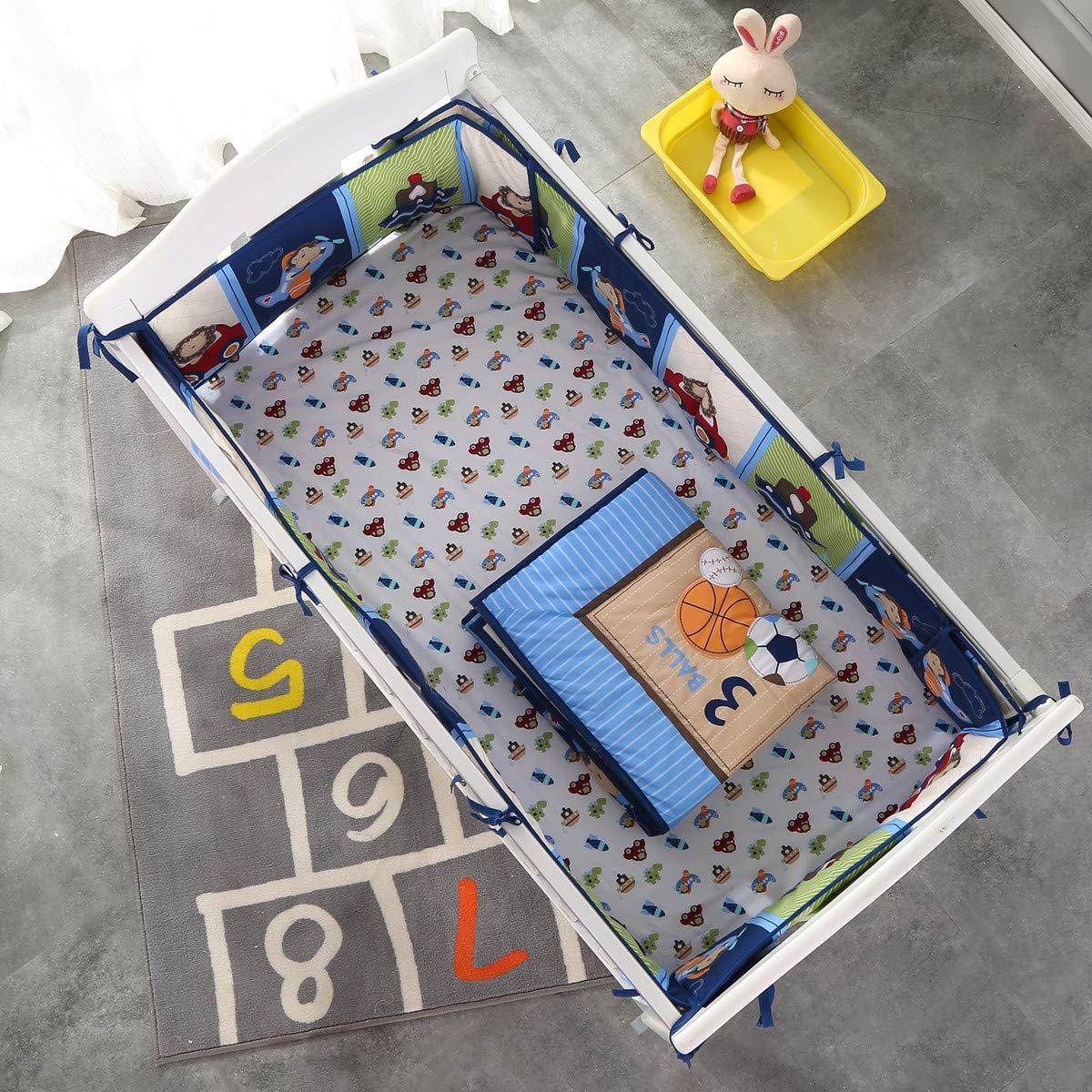 7Piece Crib Bedding Set Infant - Baby Nursery Bedding recensione e prezzo