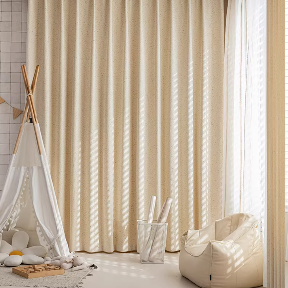 Trendy Cotton Linen Blend Curt - Baby Nursery Curtains recensione e prezzo