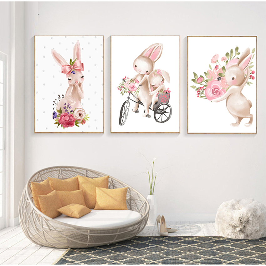Pink Flowers Cartoon Picture G - Baby Nursery Pictures recensione e prezzo