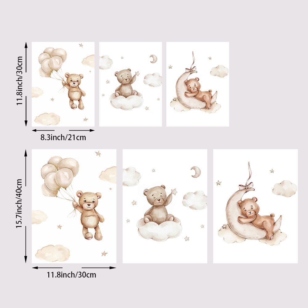 3PCS Frameless Cartoon Balloon - Baby Nursery Picture Frames recensione e prezzo