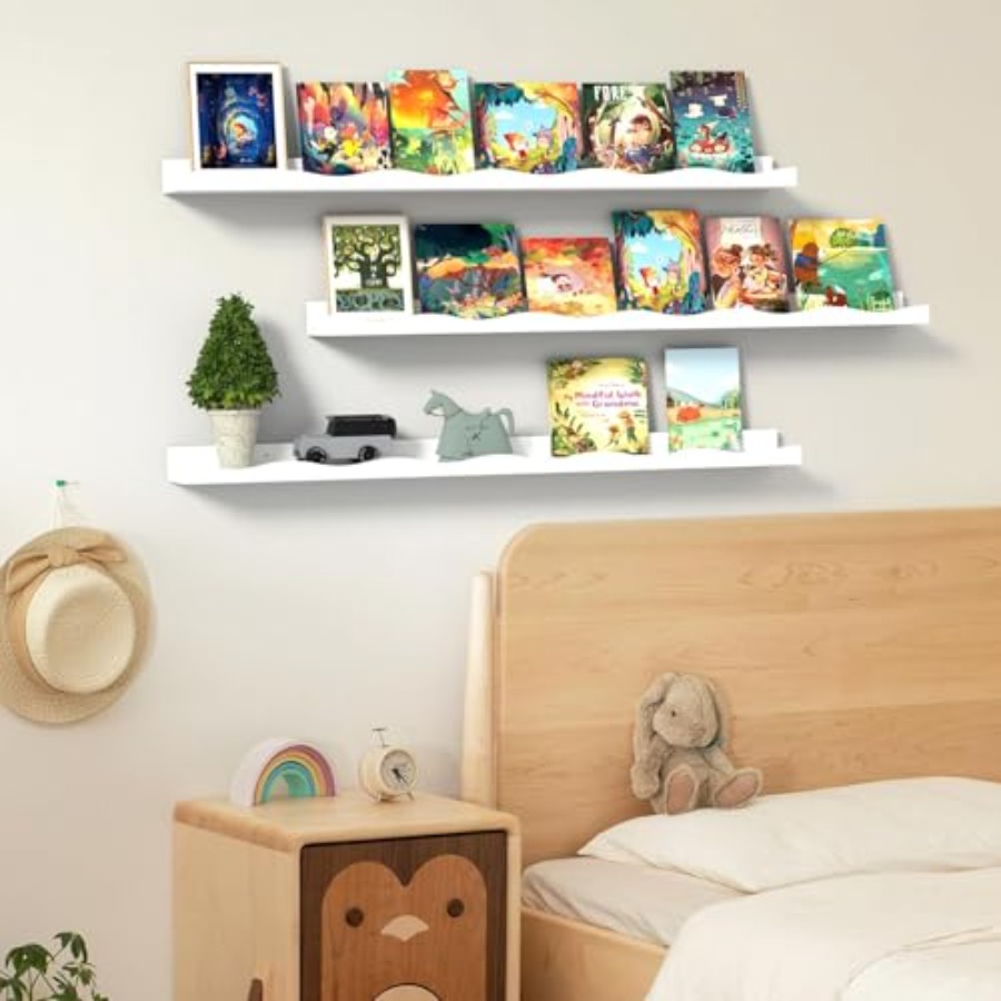 Floating Bookshelf for Floatin - Baby Nursery Shelves recensione e prezzo