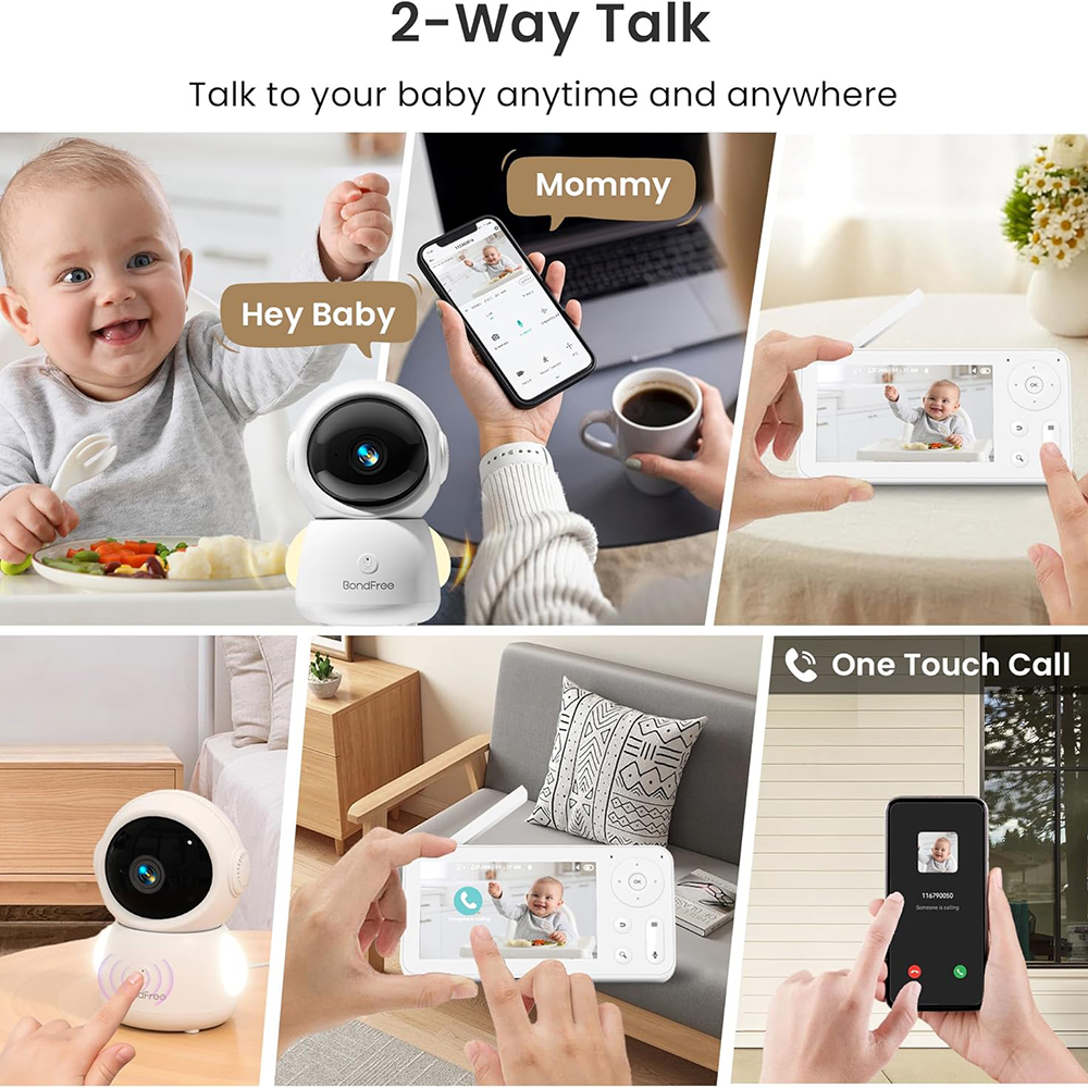 2K Baby Monitor with 2 Cameras - Baby Nursery Music recensione e prezzo