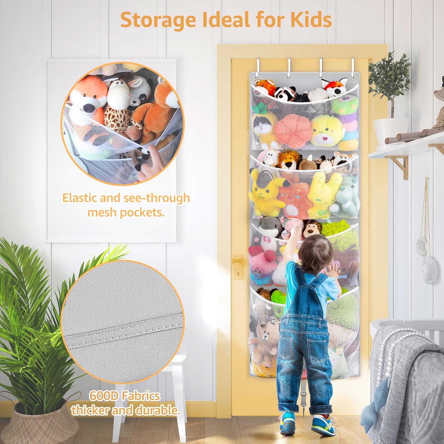 Hanging Stuffed Animal Storage - Baby Nursery Images Free recensione e prezzo