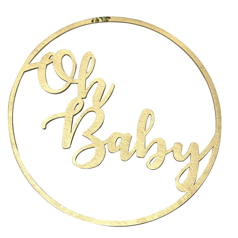 Oh Baby Circle Baby shower sig - Baby Nursery Sign recensione e prezzo