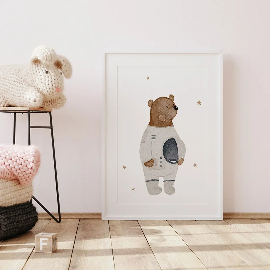 Boho Cartoon Bear Panda Mouse  - Baby Nursery Picture Frames recensione e prezzo
