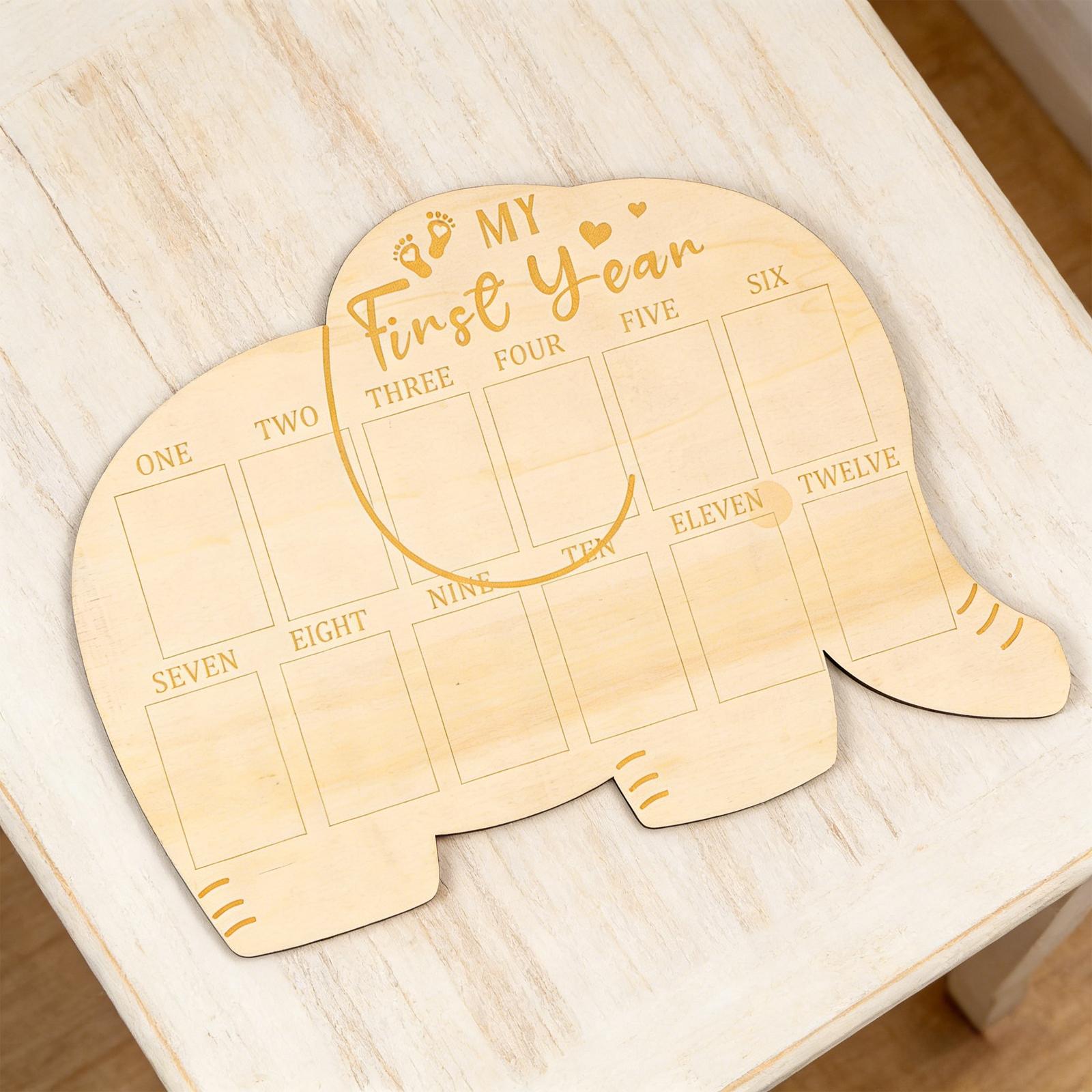 Baby Photo Board Wood Frame Tw - Baby Nursery Picture Frames recensione e prezzo