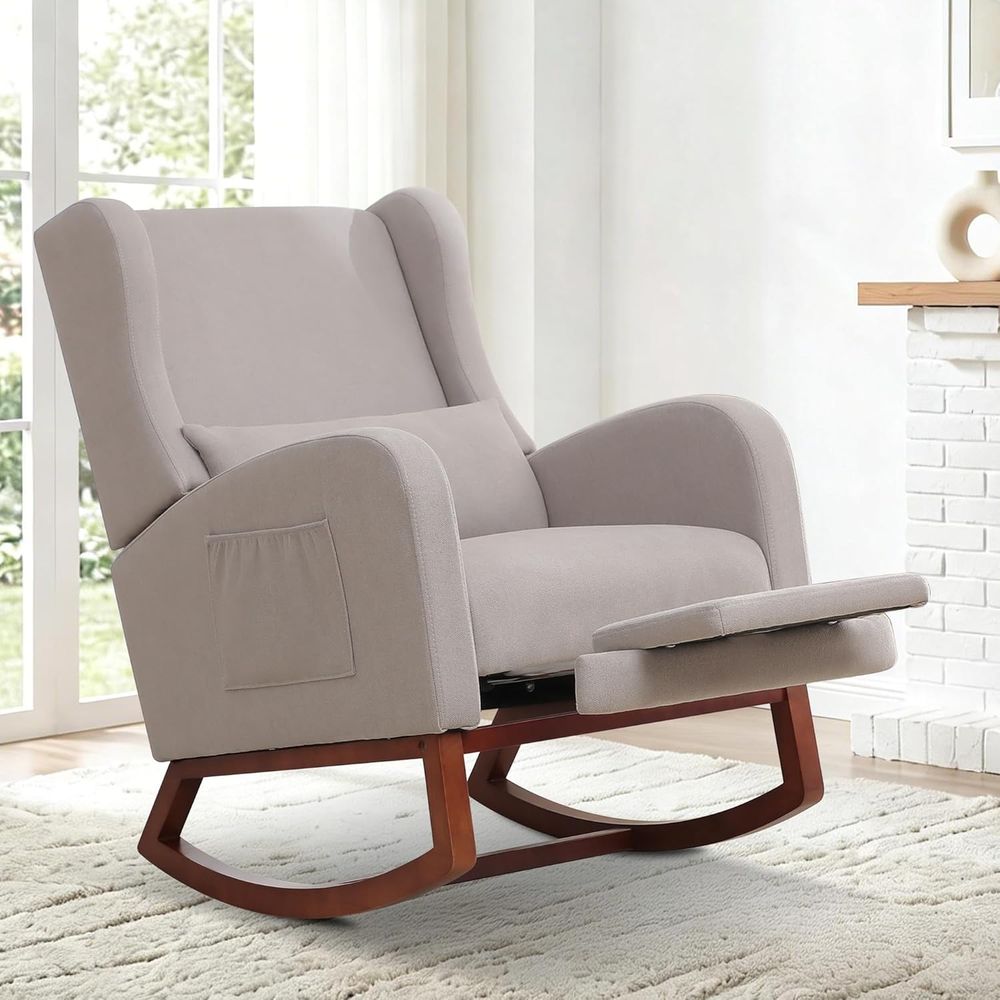 Light Grey Nursery Rocking Cha - Rocking Chair Nursery recensione e prezzo