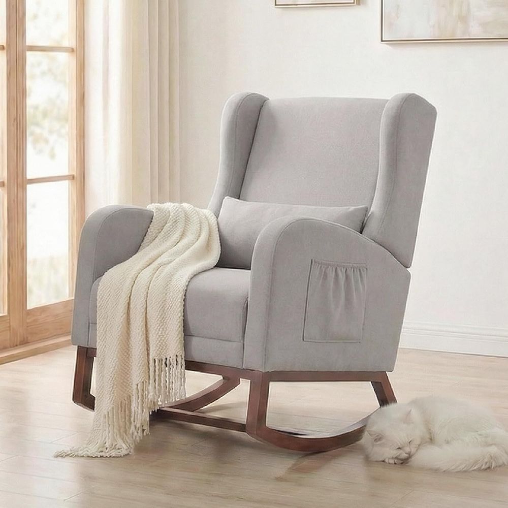 Light Grey Nursery Rocking Cha - Rocking Chair Nursery recensione e prezzo