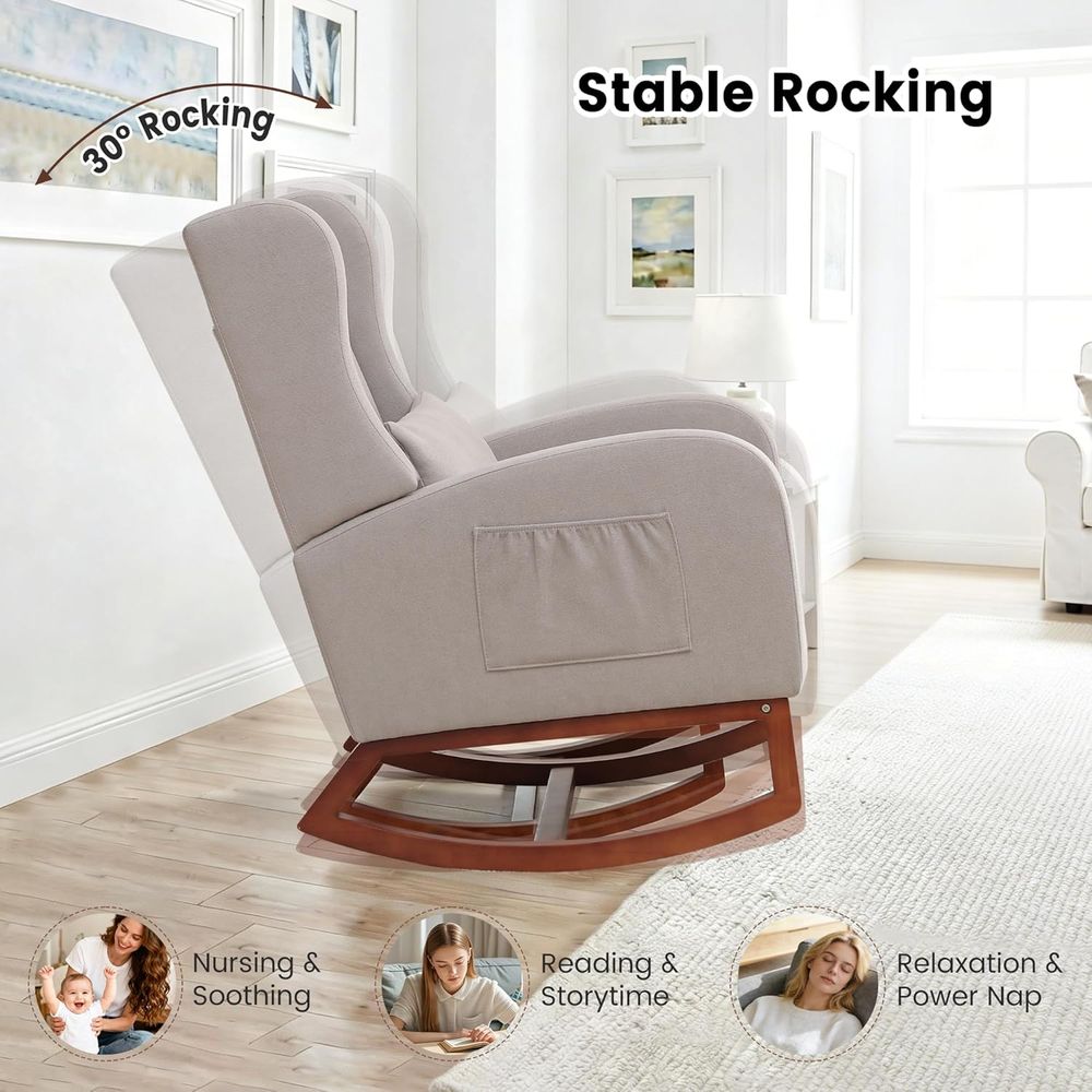 Light Grey Nursery Rocking Cha - Rocking Chair Nursery recensione e prezzo