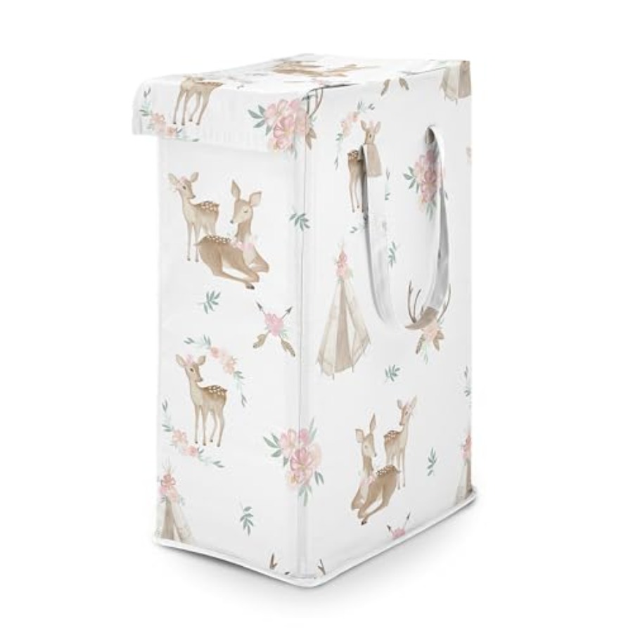 Woodland Girl Laundry Hamper F - Baby Nursery Green recensione e prezzo