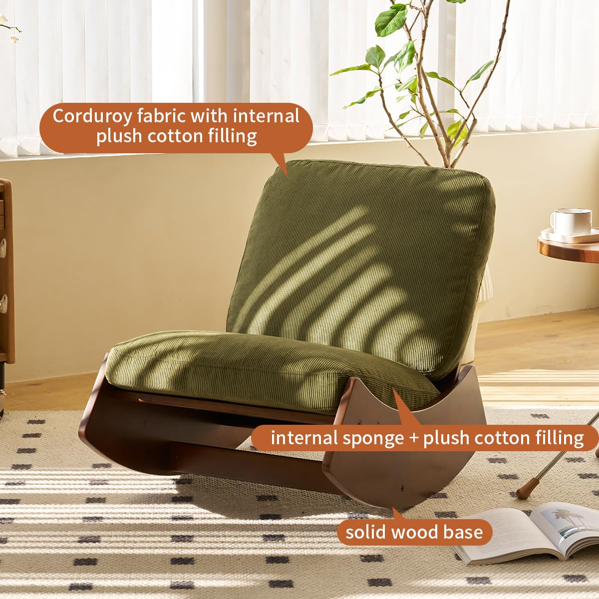 Upholstered Glider Rocking Cha - Baby Nursery Glider Chair recensione e prezzo