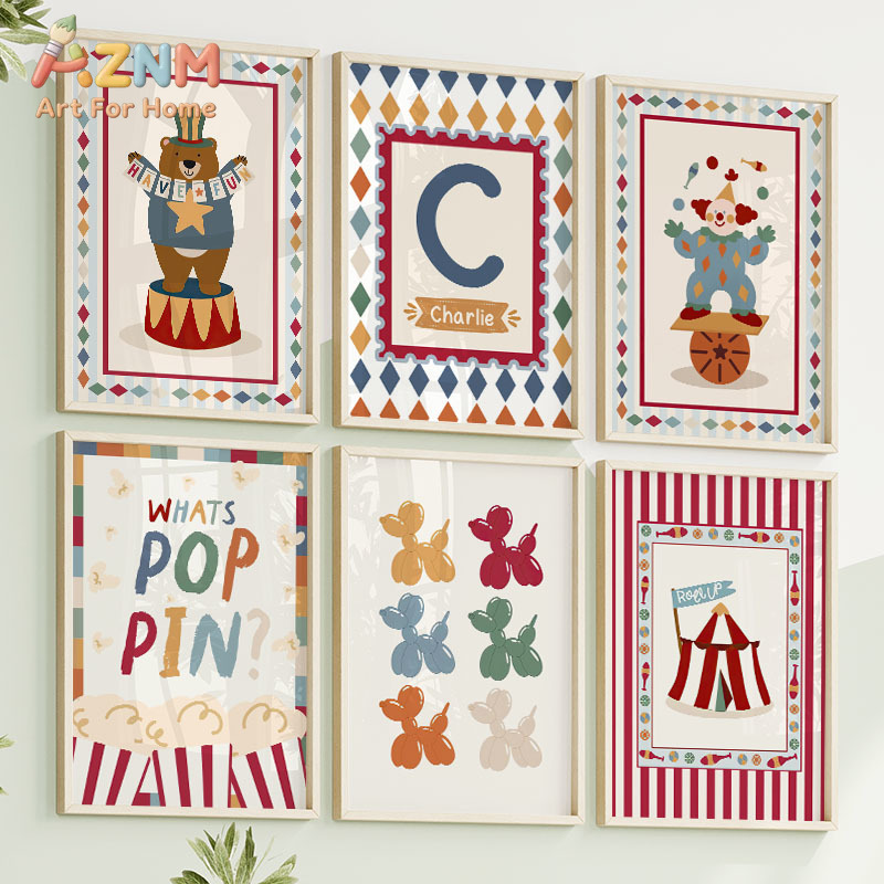Circus Bear Magician Dog Quote - Baby Nursery Posters recensione e prezzo