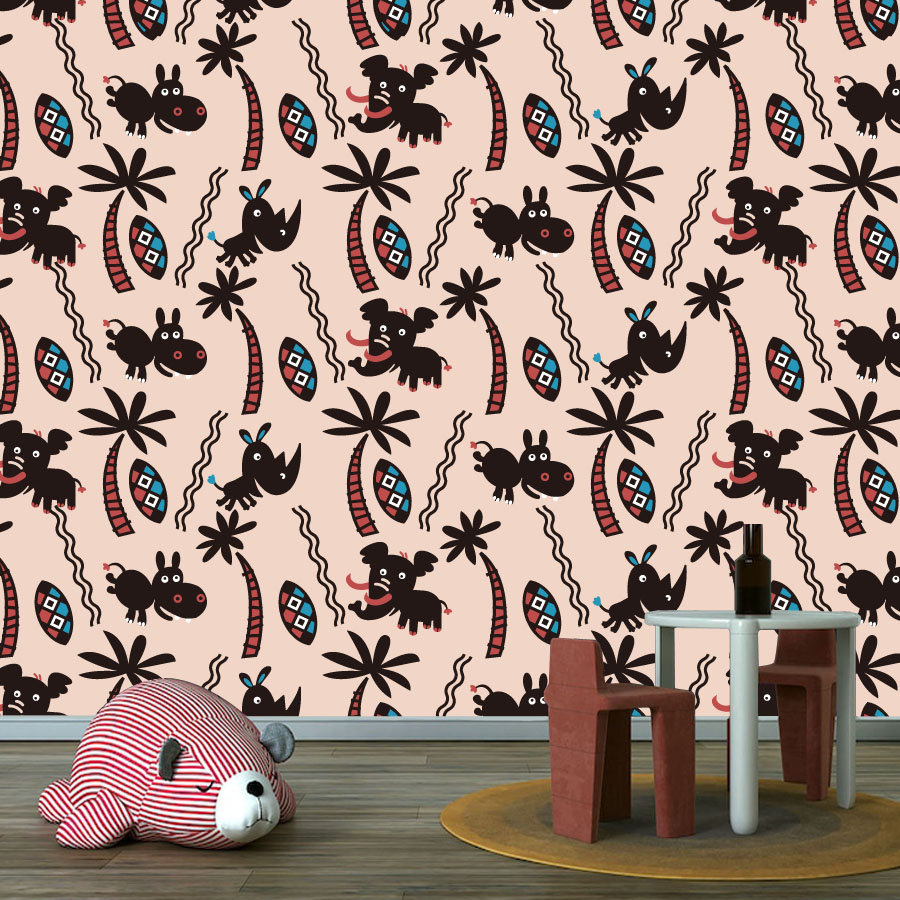 Cartoon Custom Peel and Stick  - Baby Nursery Peel And Stick Wallpaper recensione e prezzo