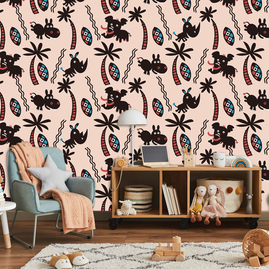 Cartoon Custom Peel and Stick  - Baby Nursery Peel And Stick Wallpaper recensione e prezzo