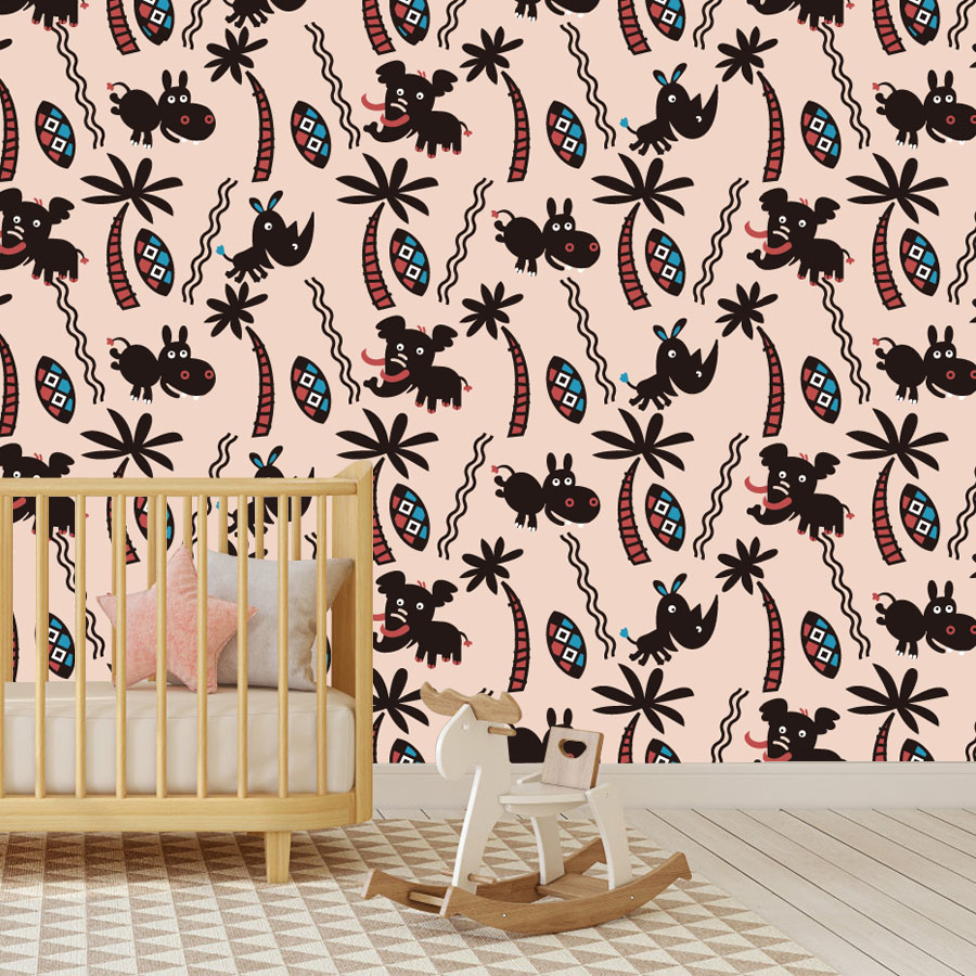 Cartoon Custom Peel and Stick  - Baby Nursery Peel And Stick Wallpaper recensione e prezzo