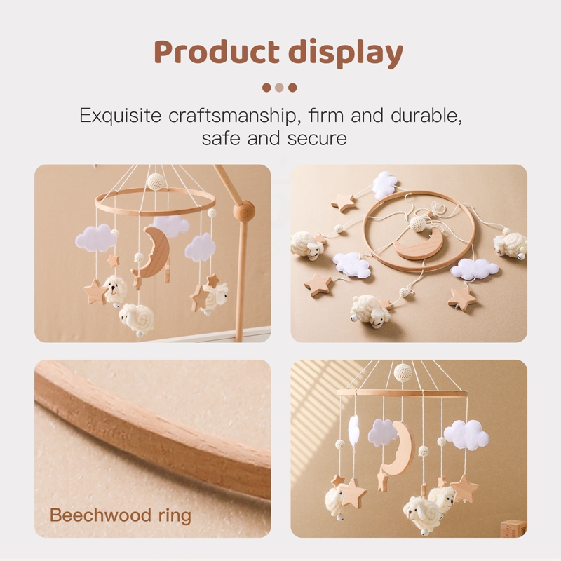 Wooden Baby Rattle Mobile 0-12 - Crib Mobile Musical recensione e prezzo