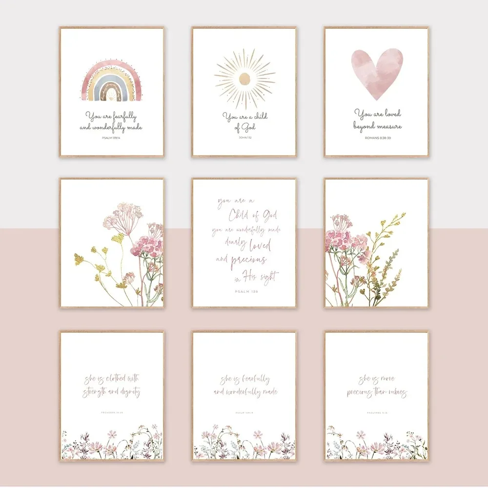 Christian Nursery Wall Art Pri - Baby Girl Nursery Quotes recensione e prezzo