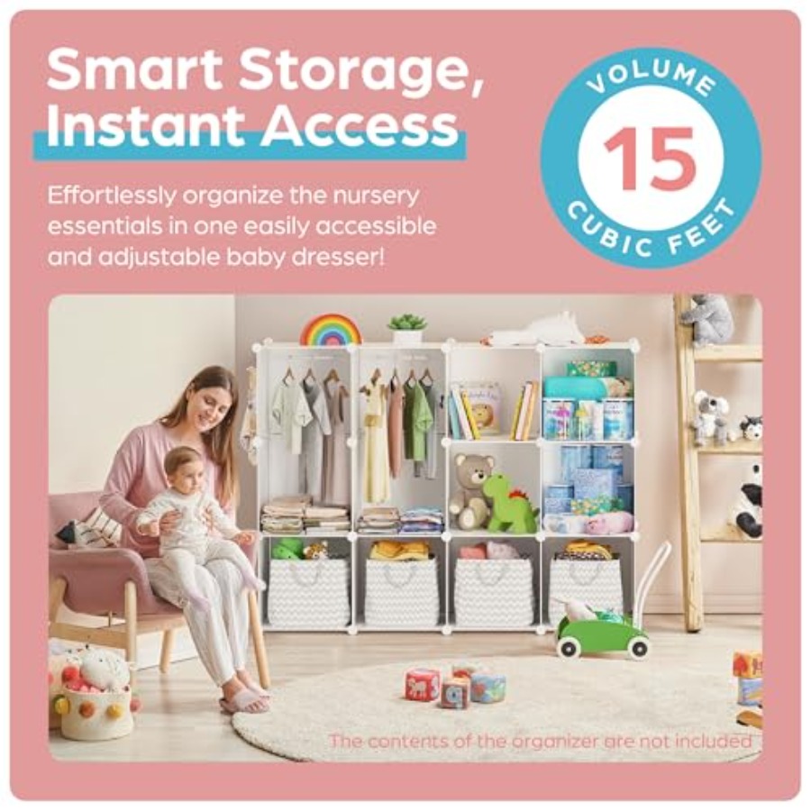 Baby Closet Organizer for Nurs - Baby Nursery Shelves recensione e prezzo