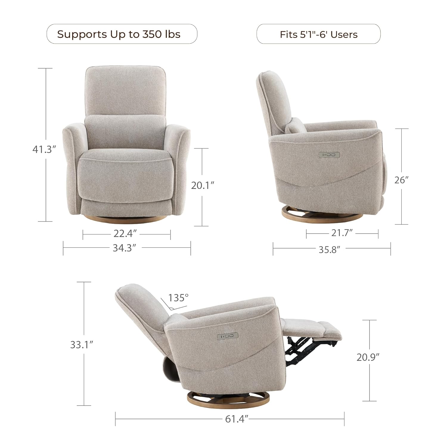 Nursery Rocking Swivel Glider  - Rocking Chair Nursery recensione e prezzo