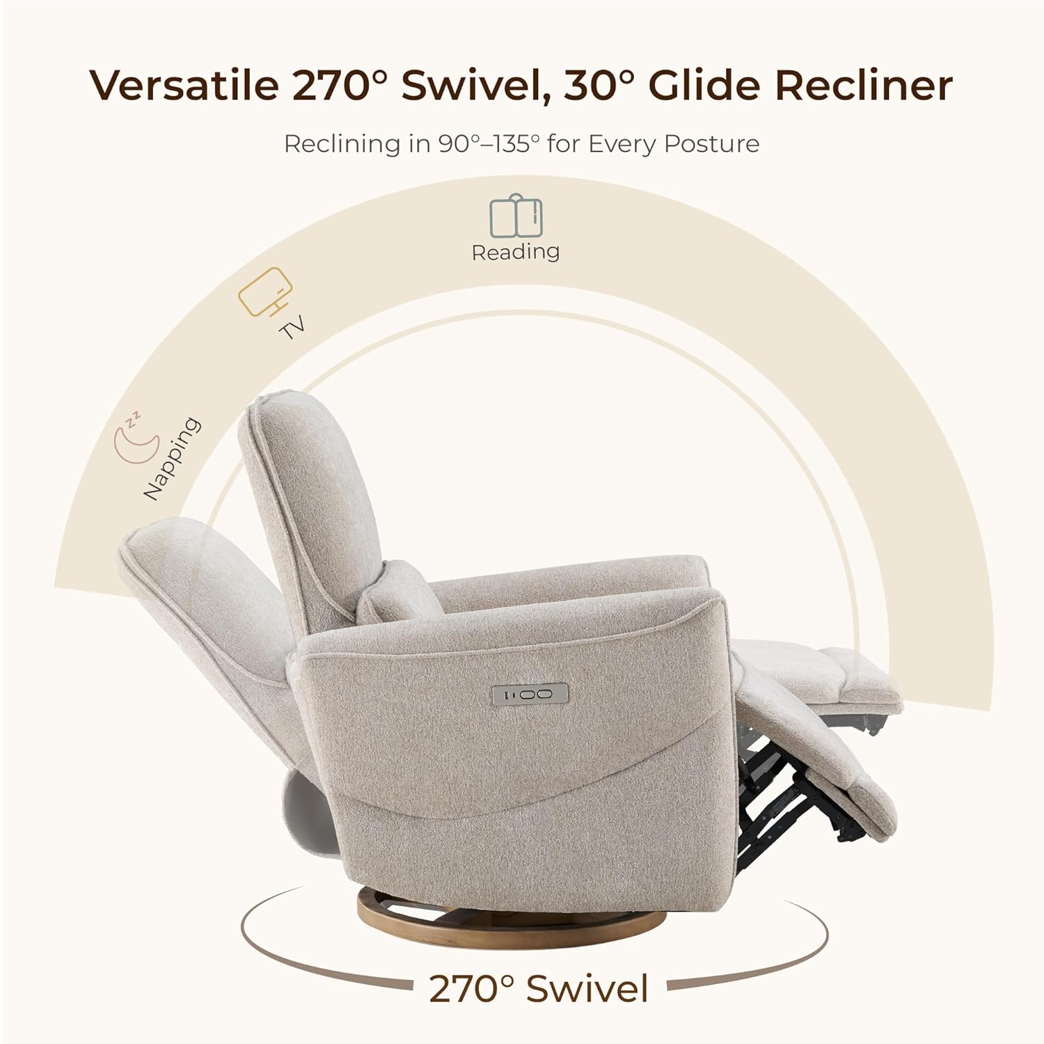Nursery Rocking Swivel Glider  - Rocking Chair Nursery recensione e prezzo